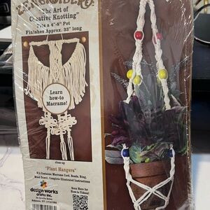 Zenbroidery Creative Knotting Art Macrame Plant Hanger  Macrame Wall Art
